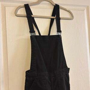 NEW Madewell Skinny Jean Black Denim Overalls